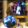 LED Digital Projector on to 3M Vikuiti Rear Projection Film