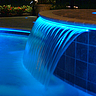 Fiber Optic Pool Waterfall